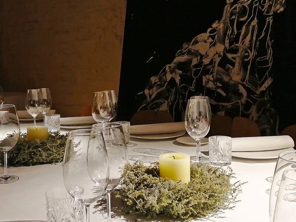 Christmas table at Hotel Mercer Barcelona