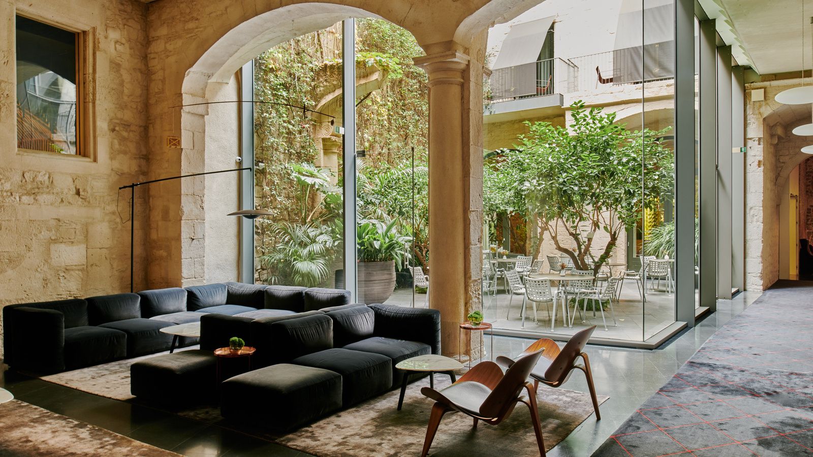 Terraza en la azotea del Mercer Hotel Barcelona