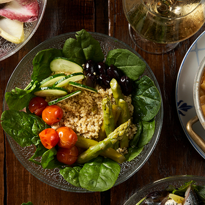 Salade de quinoa au gastrobar Le Bouchon de l'hôtel Mercer Barcelona