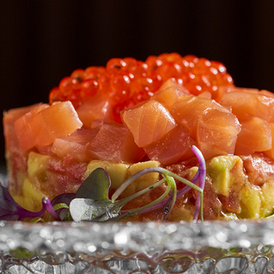 Salmon tartare by gastrobar Le Bouchon at Hotel Mercer Barcelona