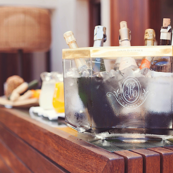 Ice bucket with drinks from Hotel Mercer Barcelona