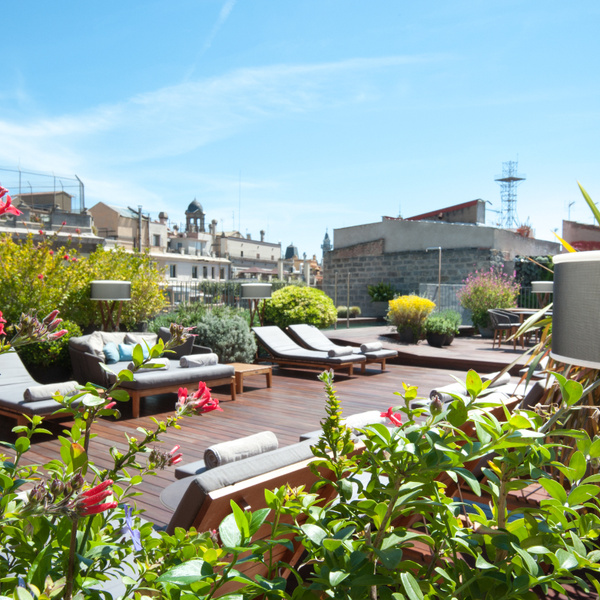 Terrasse de l'hôtel Mercer Barcelona