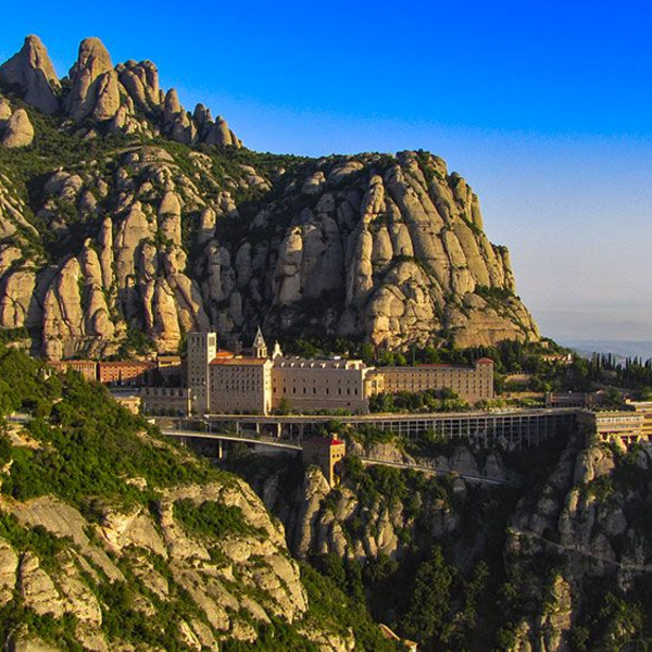 Montserrat Mountain and Monastery near Barcelona